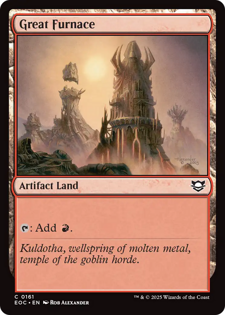 Great Furnace [Edge of Eternities Commander] | Gamers Paradise