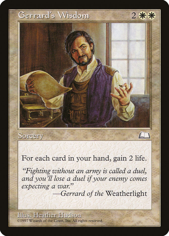 Gerrard's Wisdom [Weatherlight] | Gamers Paradise