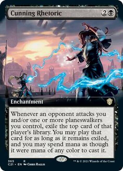 Cunning Rhetoric (Extended Art) [Commander 2021] | Gamers Paradise