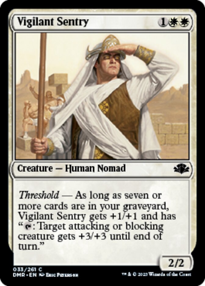 Vigilant Sentry [Dominaria Remastered] | Gamers Paradise