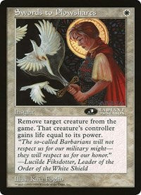Swords to Plowshares (Oversized) [Oversize Cards] | Gamers Paradise