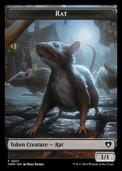 City's Blessing // Rat Double-Sided Token [Commander Masters Tokens] | Gamers Paradise