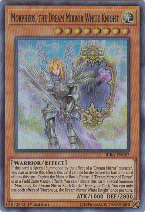 Morpheus, the Dream Mirror White Knight [RIRA-EN087] Super Rare | Gamers Paradise