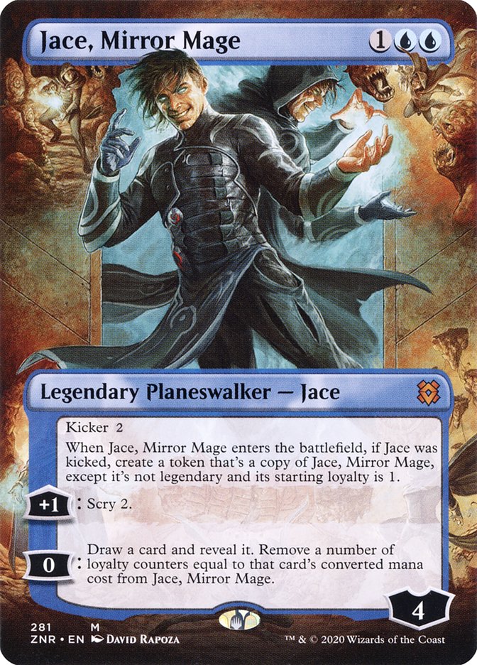 Jace, Mirror Mage (Borderless) [Zendikar Rising] | Gamers Paradise