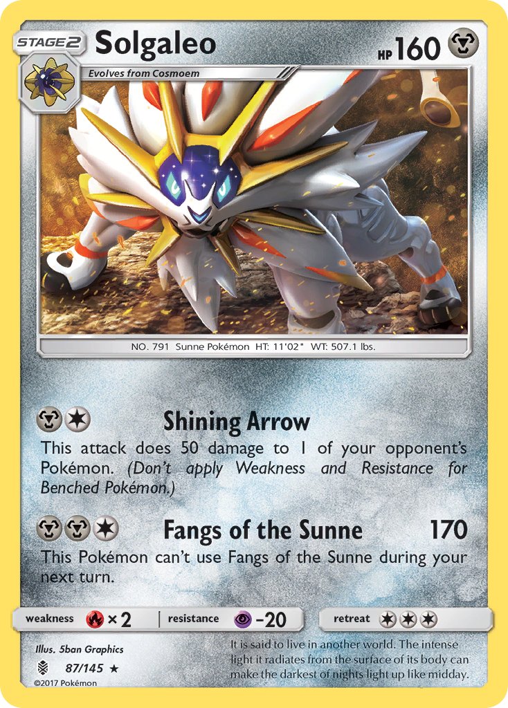 Solgaleo (87/145) (Theme Deck Exclusive) [Sun & Moon: Guardians Rising] | Gamers Paradise