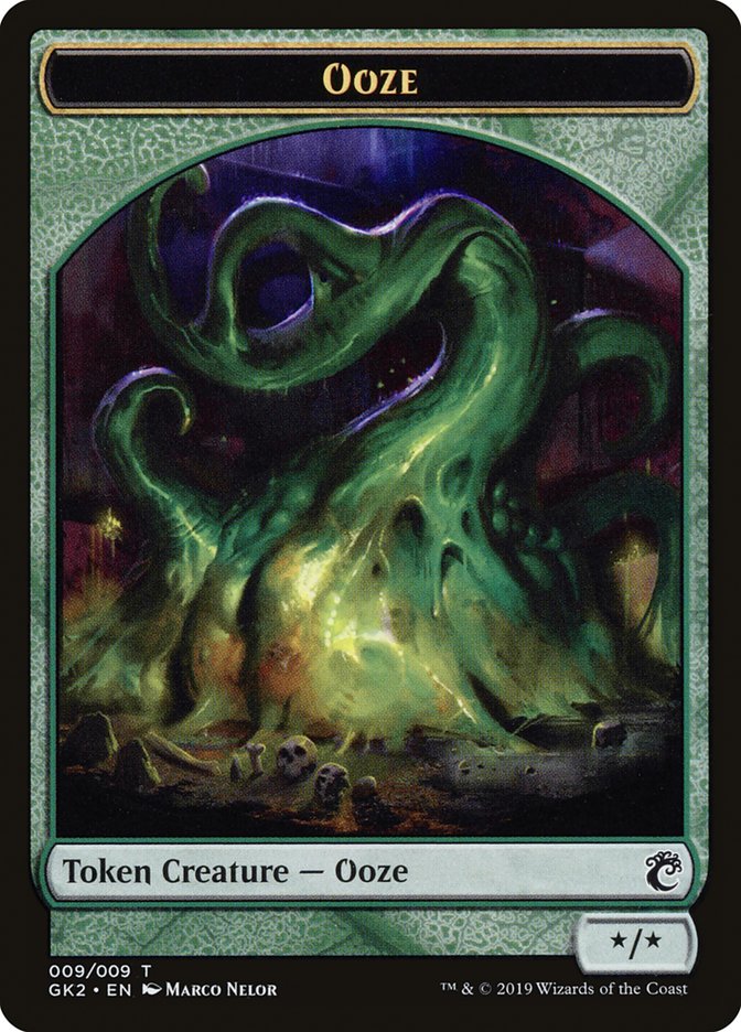 Ooze // Frog Lizard Double-Sided Token [Ravnica Allegiance Guild Kit Tokens] | Gamers Paradise