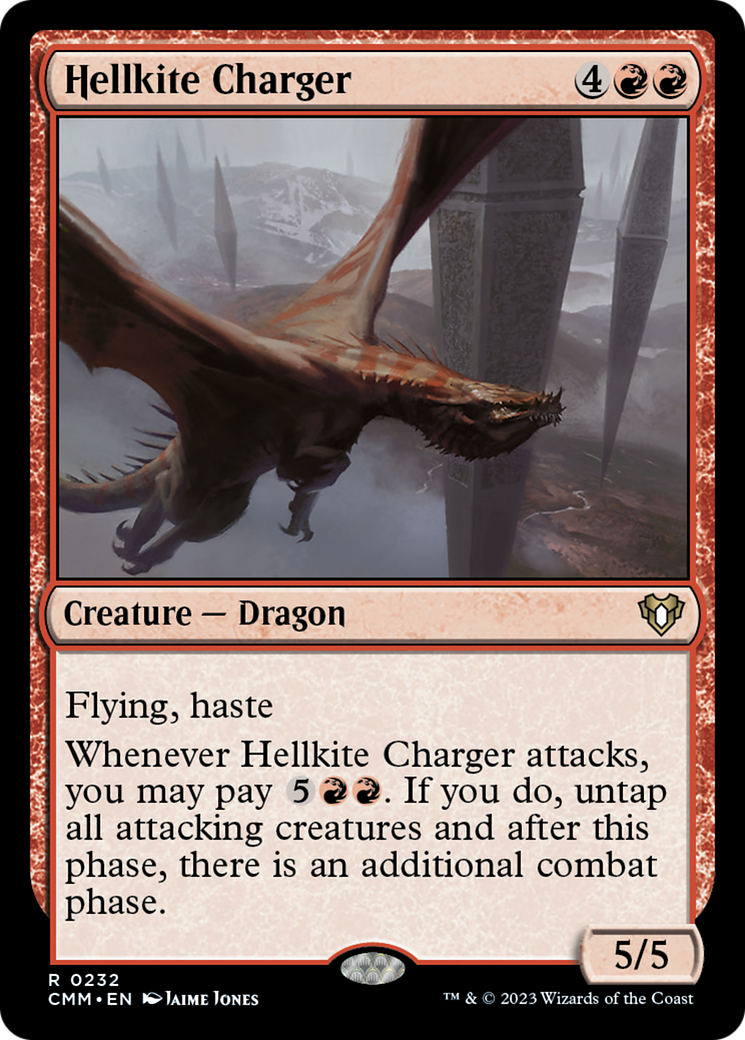 Hellkite Charger (Foil Etched) [Commander Masters] | Gamers Paradise