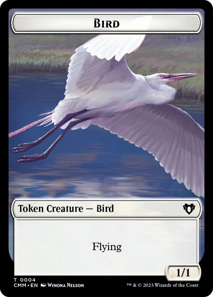 Bird Token [Commander Masters Tokens] | Gamers Paradise