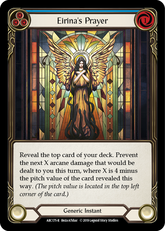 Eirina's Prayer (Blue) [ARC175-R] (Arcane Rising)  1st Edition Normal | Gamers Paradise