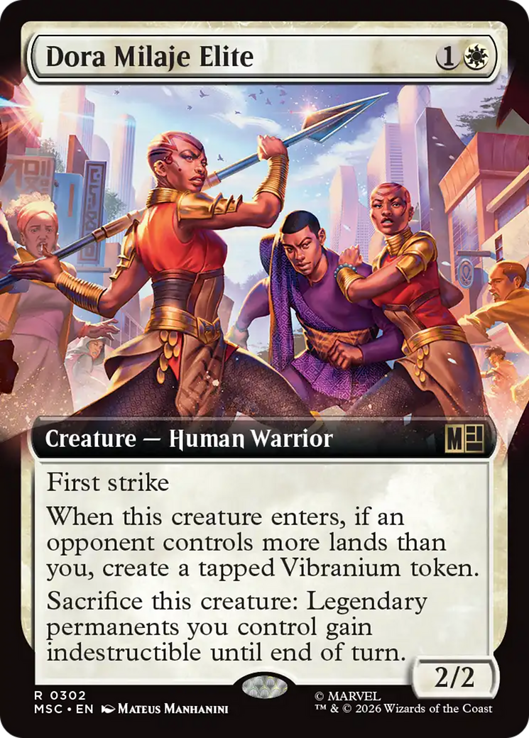 Dora Milaje Elite (Extended Art) [Marvel Super Heroes Commander] | Gamers Paradise