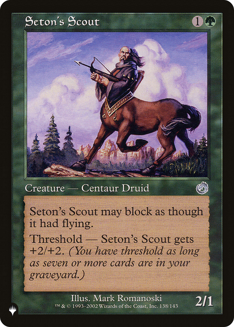 Seton's Scout [The List] | Gamers Paradise