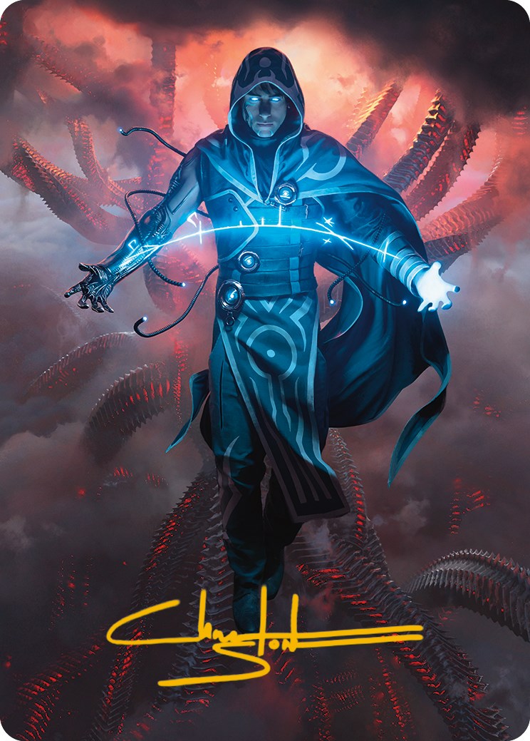 Jace, the Perfected Mind Art Card (Gold-Stamped Signature) [Phyrexia: All Will Be One Art Series] | Gamers Paradise