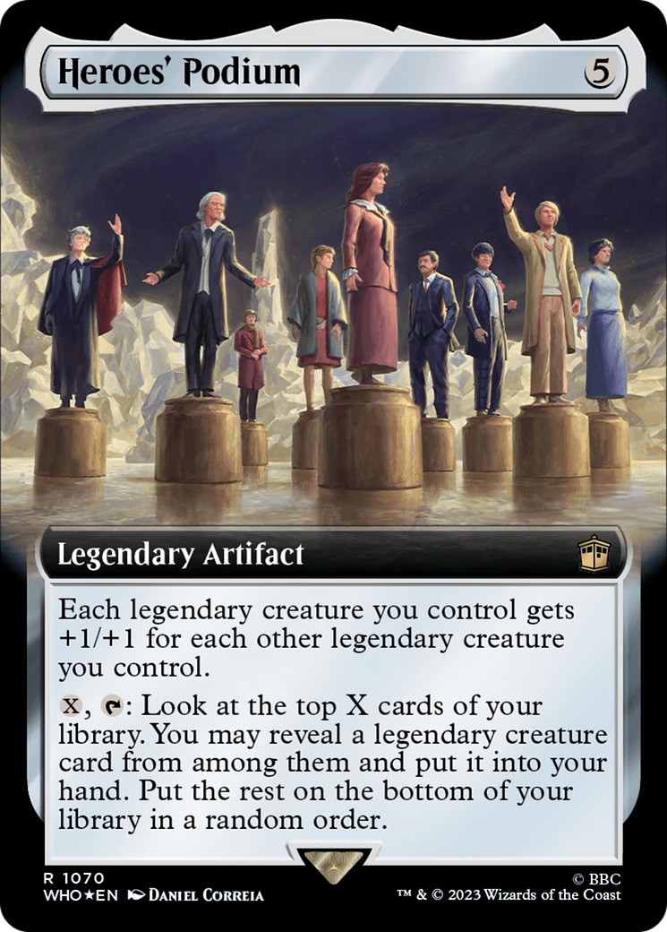 Heroes' Podium (Extended Art) (Surge Foil) [Doctor Who] | Gamers Paradise