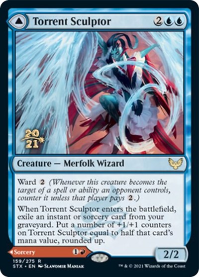 Torrent Sculptor // Flamethrower Sonata [Strixhaven: School of Mages Prerelease Promos] | Gamers Paradise