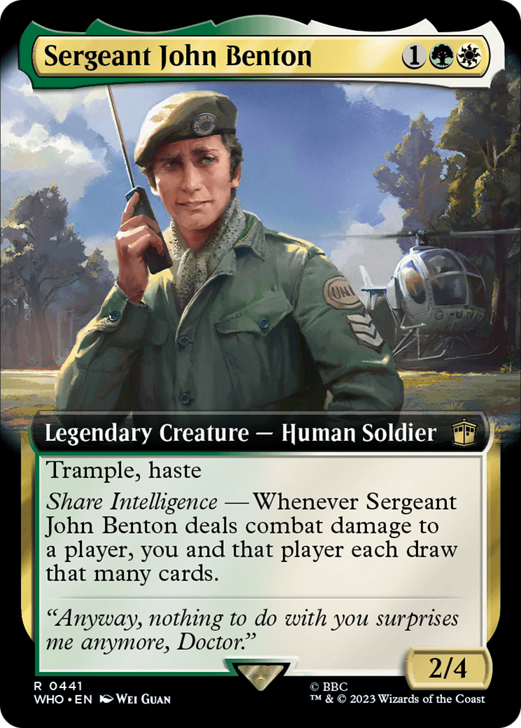 Sergeant John Benton (Extended Art) [Doctor Who] | Gamers Paradise