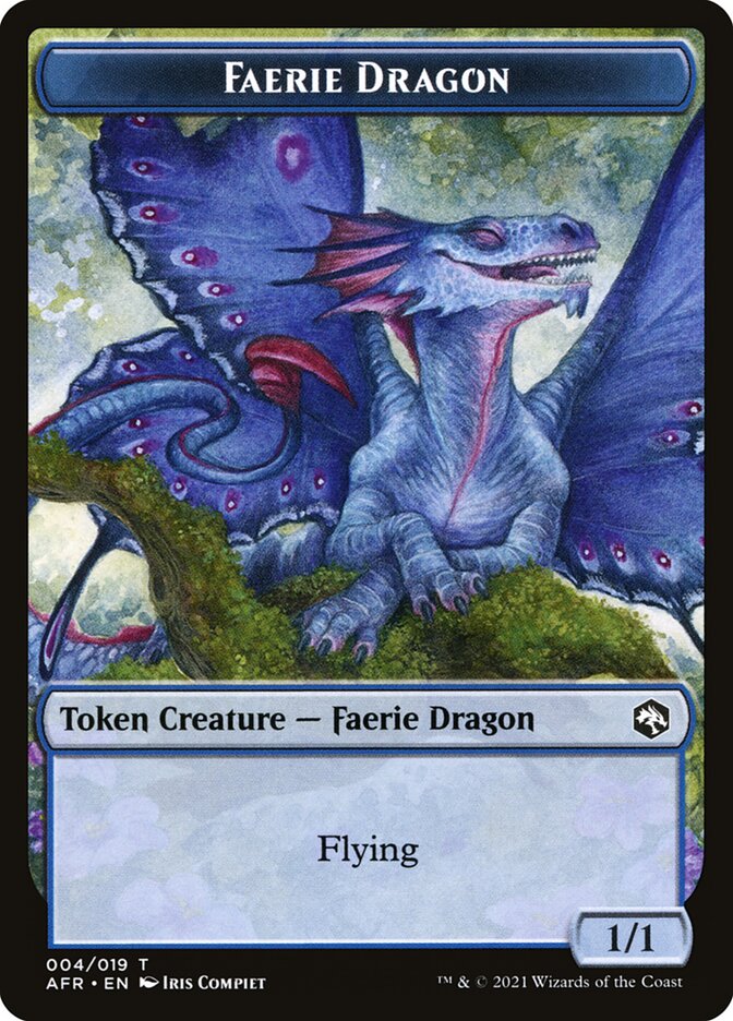 Spider // Faerie Dragon Double-Sided Token [Dungeons & Dragons: Adventures in the Forgotten Realms Tokens] | Gamers Paradise