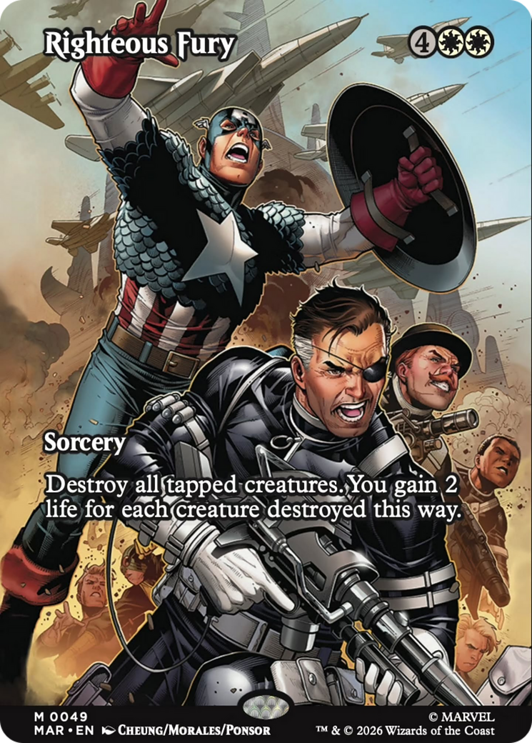Righteous Fury (Borderless) [Marvel Universe: Eternal-Legal] | Gamers Paradise
