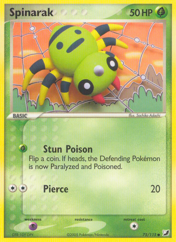 Spinarak (75/115) [EX: Unseen Forces] | Gamers Paradise