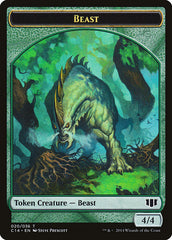 Elf Druid // Beast (020/036) Double-Sided Token [Commander 2014 Tokens] | Gamers Paradise