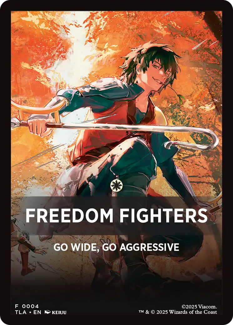 Freedom Fighters Theme Card [Avatar: The Last Airbender Tokens] | Gamers Paradise