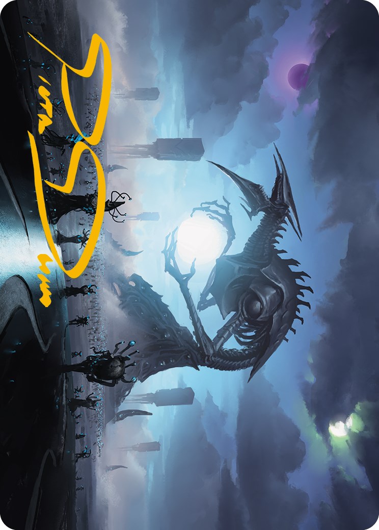 Blue Sun's Twilight Art Card (Gold-Stamped Signature) [Phyrexia: All Will Be One Art Series] | Gamers Paradise