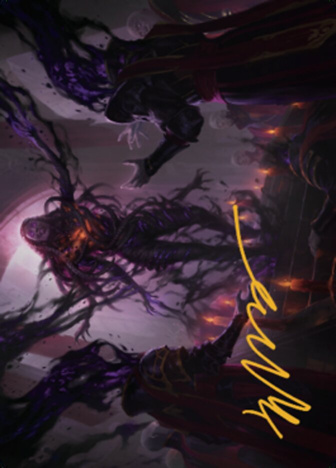 Braids, Arisen Nightmare Art Card 1 (Gold-Stamped Signature) [Dominaria United Art Series] | Gamers Paradise