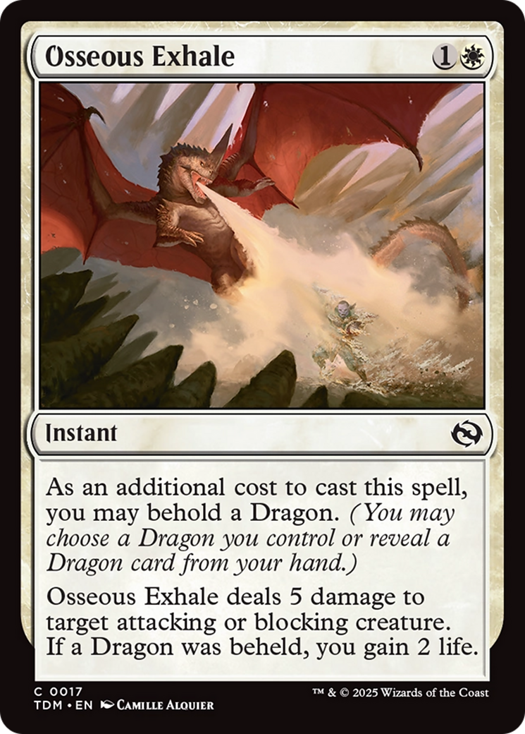 Osseous Exhale [Tarkir: Dragonstorm] | Gamers Paradise