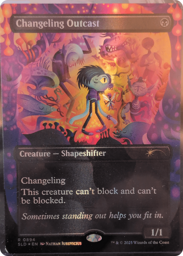 Changeling Outcast (Rainbow Foil) [Secret Lair Drop Series] | Gamers Paradise