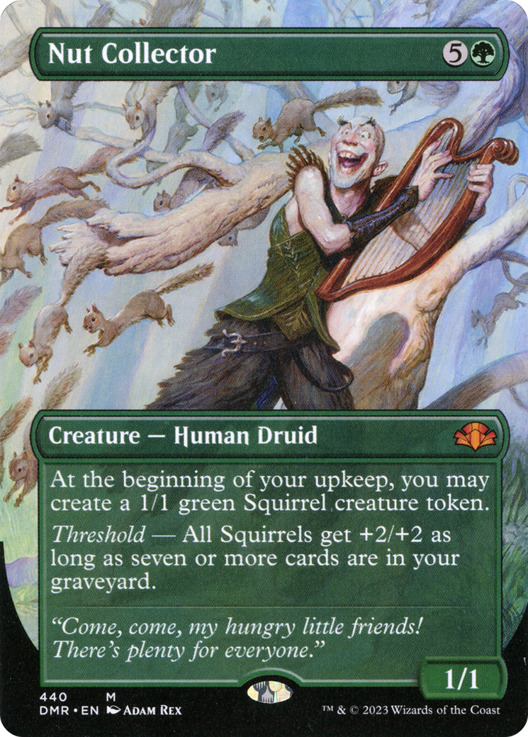 Nut Collector (Borderless Alternate Art) [Dominaria Remastered] | Gamers Paradise