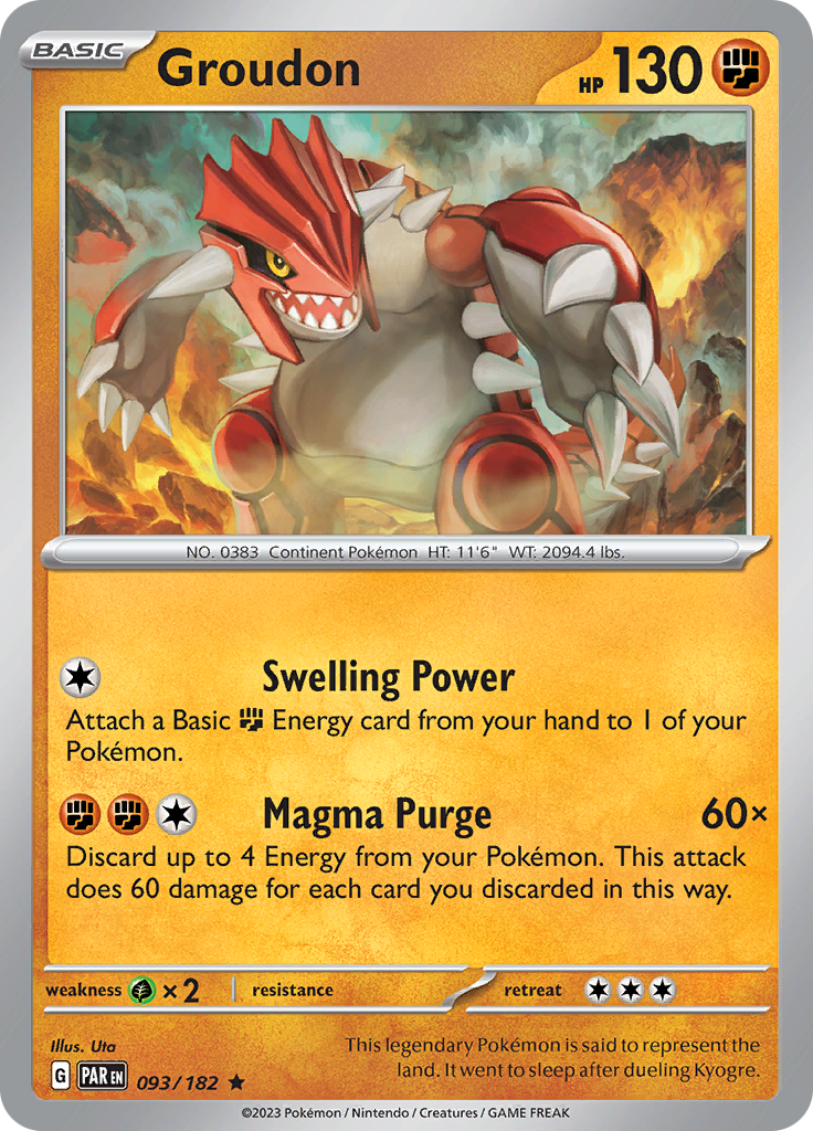 Groudon (093/182) [Scarlet & Violet: Paradox Rift] | Gamers Paradise