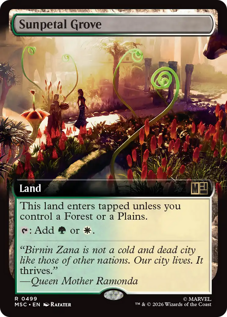 Sunpetal Grove (Extended Art) [Marvel Super Heroes Commander] | Gamers Paradise