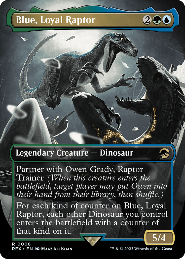 Blue, Loyal Raptor (Borderless) [Jurassic World Collection] | Gamers Paradise