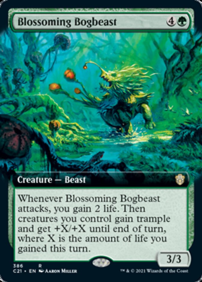Blossoming Bogbeast (Extended Art) [Commander 2021] | Gamers Paradise