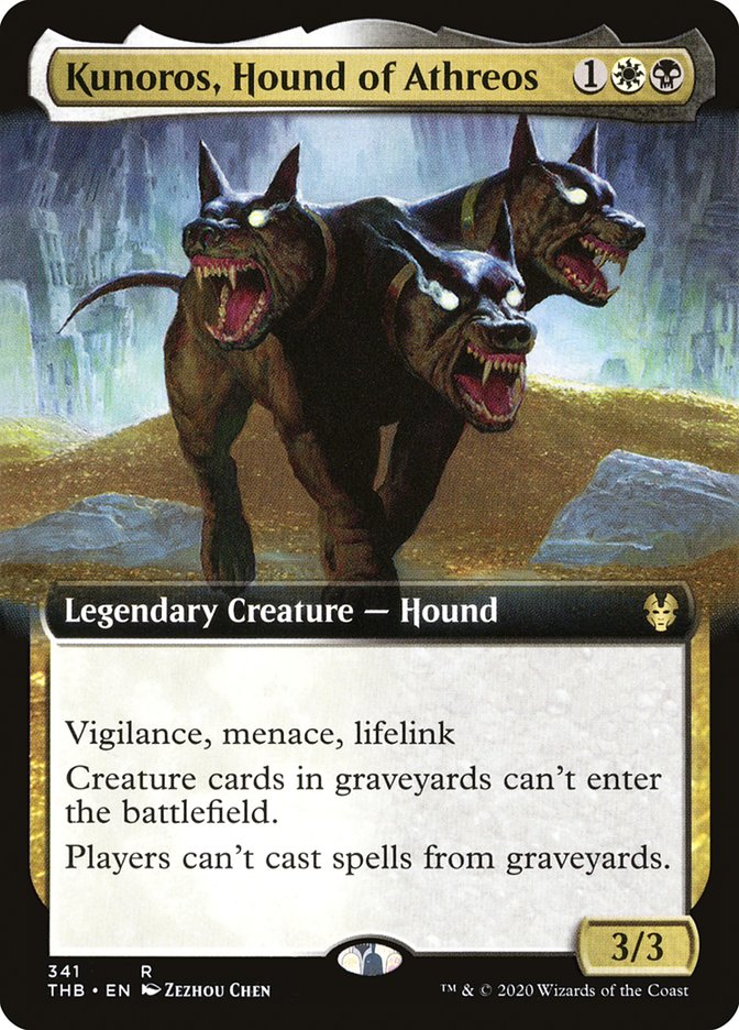 Kunoros, Hound of Athreos (Extended Art) [Theros Beyond Death] | Gamers Paradise