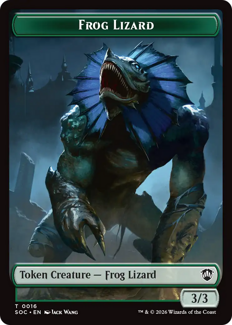 Food // Frog Lizard Double-Sided Token [Secrets of Strixhaven Commander Tokens] | Gamers Paradise