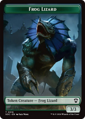 Boar // Frog Lizard Double-Sided Token [Secrets of Strixhaven Commander Tokens] | Gamers Paradise