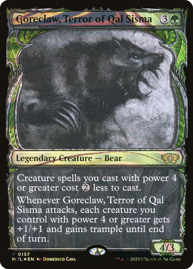 Goreclaw, Terror of Qal Sisma (Halo Foil) [Multiverse Legends] | Gamers Paradise