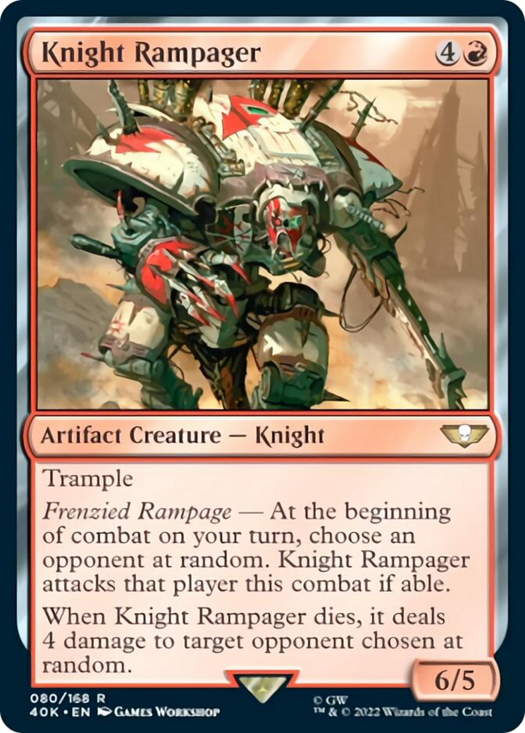 Knight Rampager (Surge Foil) [Warhammer 40,000] | Gamers Paradise