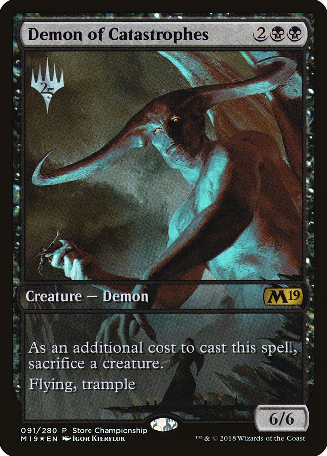 Demon of Catastrophes (Store Championship) (Full Art) [Core Set 2019 Promos] | Gamers Paradise