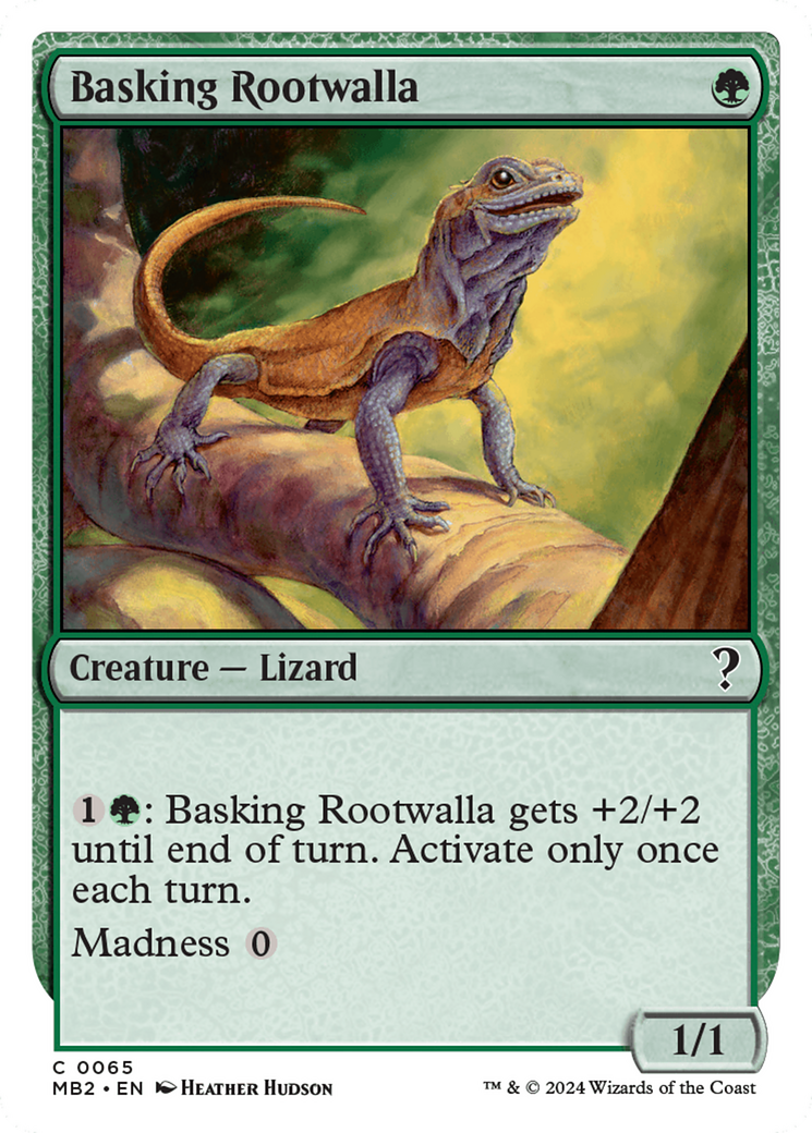 Basking Rootwalla (White Border) [Mystery Booster 2] | Gamers Paradise