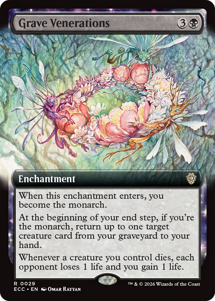 Grave Venerations (Extended Art) [Lorwyn Eclipsed Commander] | Gamers Paradise