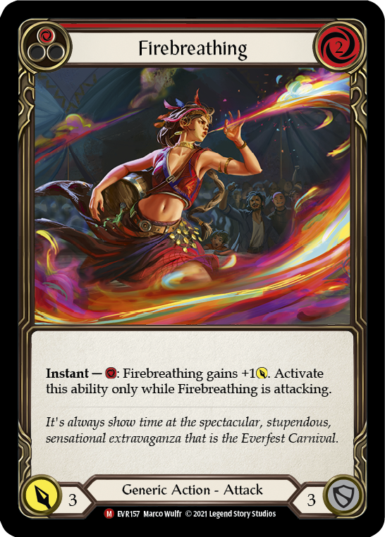 Firebreathing [EVR157] (Everfest)  1st Edition Rainbow Foil | Gamers Paradise