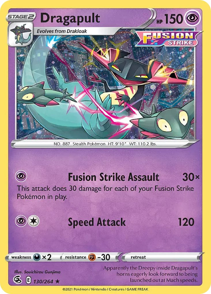 Dragapult (130/264) (Cosmos Holo) [Sword & Shield: Fusion Strike] | Gamers Paradise