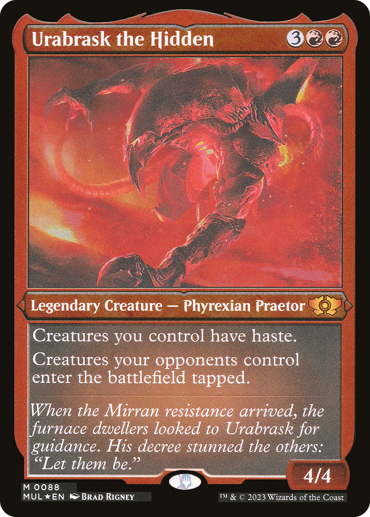 Urabrask the Hidden (Foil Etched) [Multiverse Legends] | Gamers Paradise