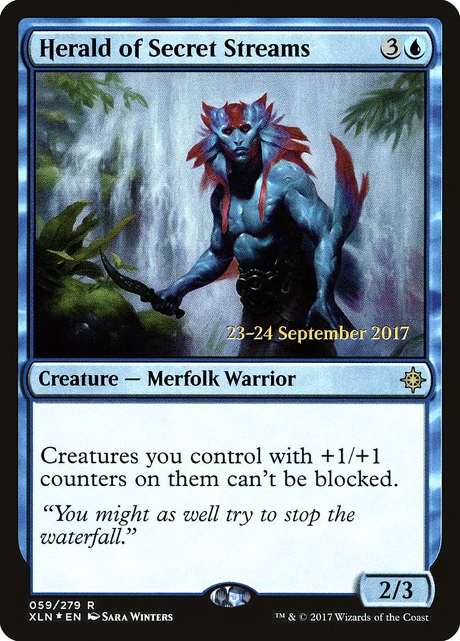Herald of Secret Streams [Ixalan Prerelease Promos] | Gamers Paradise