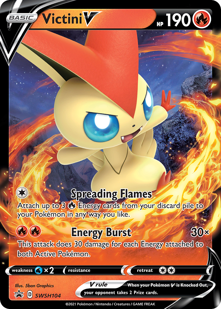 Victini V (SWSH104) [Sword & Shield: Black Star Promos] | Gamers Paradise