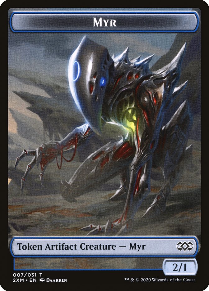 Eldrazi Spawn // Myr (007) Double-Sided Token [Double Masters Tokens] | Gamers Paradise
