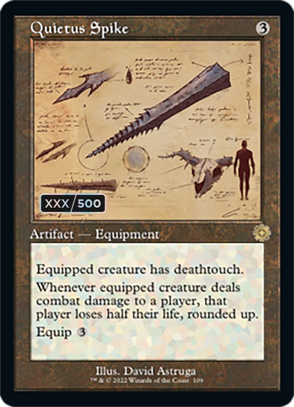 Quietus Spike (Retro Schematic) (Serialized) [The Brothers' War Retro Artifacts] | Gamers Paradise