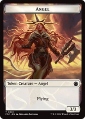 Angel (0001) // Angel (0002) Double-Sided Token [Foundations Commander Tokens] | Gamers Paradise