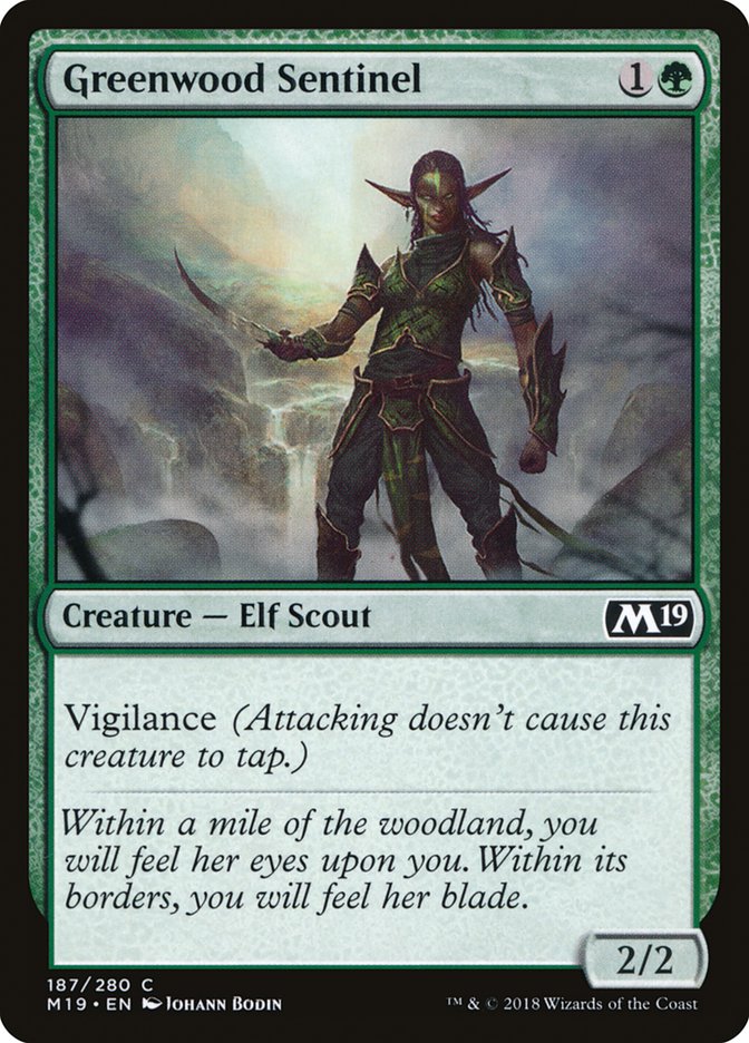 Greenwood Sentinel [Core Set 2019] | Gamers Paradise